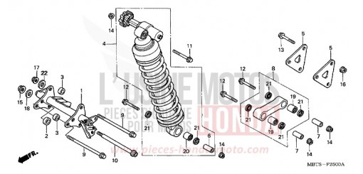 KISSEN, HINTEN (XL1000V) XL1000V3 de 2003